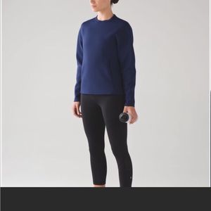 lululemon athletica Navy Blue Crew Neck Sweater